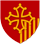 Blason rouge et jaune de la région Occitanie